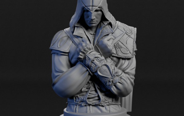 Modelado 3D de busto de Assassin’s Creed