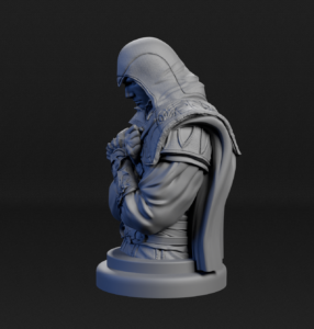 Modelado 3D de busto de Assassin’s Creed